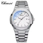 CHENXI 8222 Fashion Couple Quartz Watch Waterproof Night Light Date Stainless Steel Strap Casual Date Men's and Women's Watch