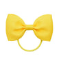2.75 Inch Small Ribbon Bows With Elastic Hair Bands For Kids Girls Ponytail Solid Color Bowknot Hair Ropes Ties Hair Accessories