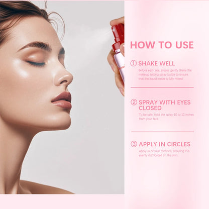 Waterproof Mattifying Setting Spray Glossy Matte Base Makeup Control Oil Non-Sticky Waterproof Make-up Fixer Spray For All Skin