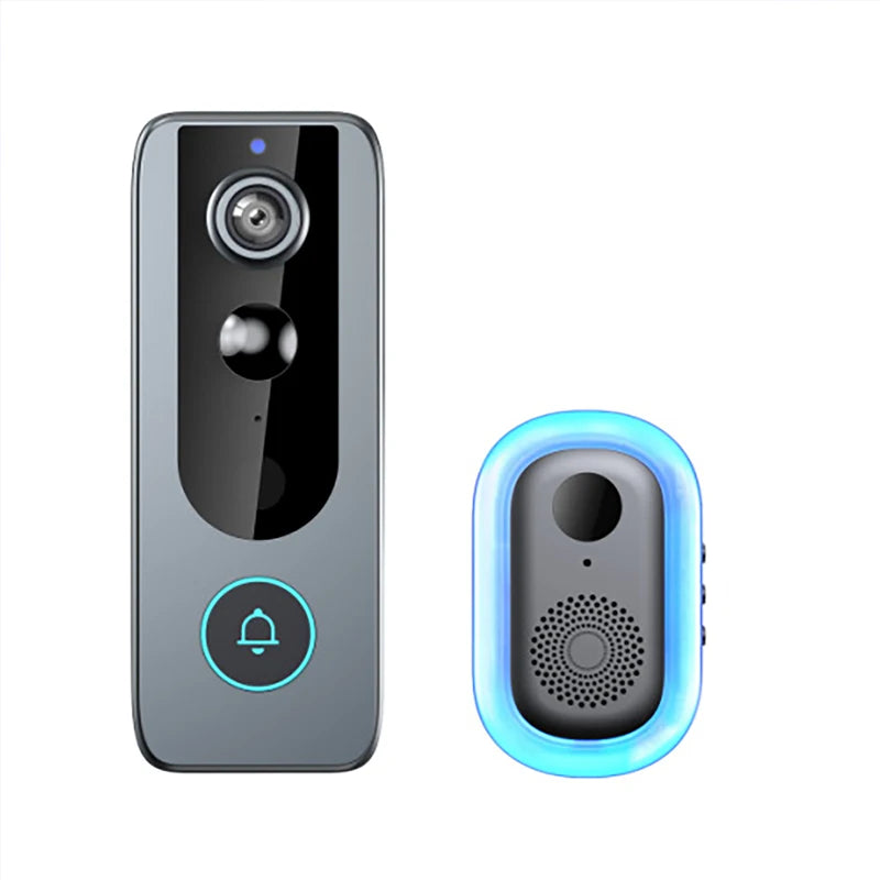 IP65 Waterproof Outdoor Wireless Doorbell with Solar Rain Cover Camera Tuya Eye Digital Door Peepholes Smart Home Video Intercom