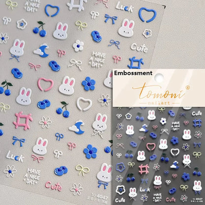 Pink Translucent Peach Jelly Texture 5D Soft Embossed Reliefs Self Adhesive Nail Art Stickers Cute Fruits 3D Manicure Decals