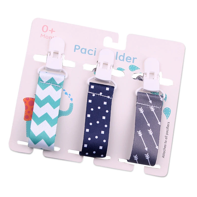 3 Pcs/Set Baby Pacifier Clips Pacifier Chain Dummy Clip Nipple Holder For Nipples Children Pacifier Clip Soother Holder Attache