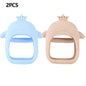 1/2pcs Silicone Teething Cute Baby Set of Hands Teether Suitable for Teething Period Baby Daily Use Anti-feeding