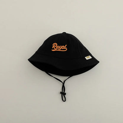 New Embroidered Letter Baby Bucket Hats Spring Sunhat Fishing Hat Sunshade Visor Boy Girl Outdoor Fashion Beach Cap For 6-24M