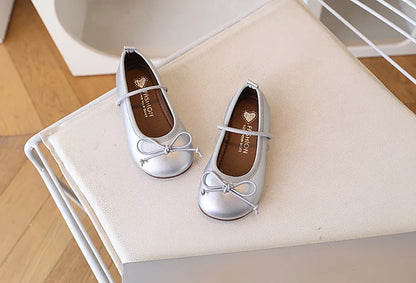 Children Flats Girls Shoes Spring Autumn Children Oxfords For Girl School Toddler Soft PU Leather Shoes Silver, Gold, Black