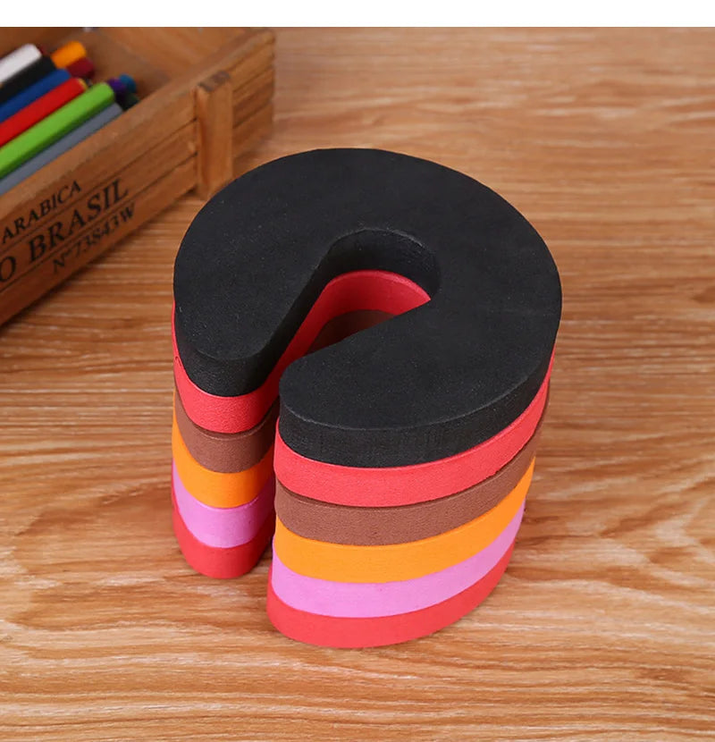 Door Stoppers Kids Children Protection EVA C Shape Door Stopper Baby Safety Protect Door Stop Jammer Soft Foam Door Clip