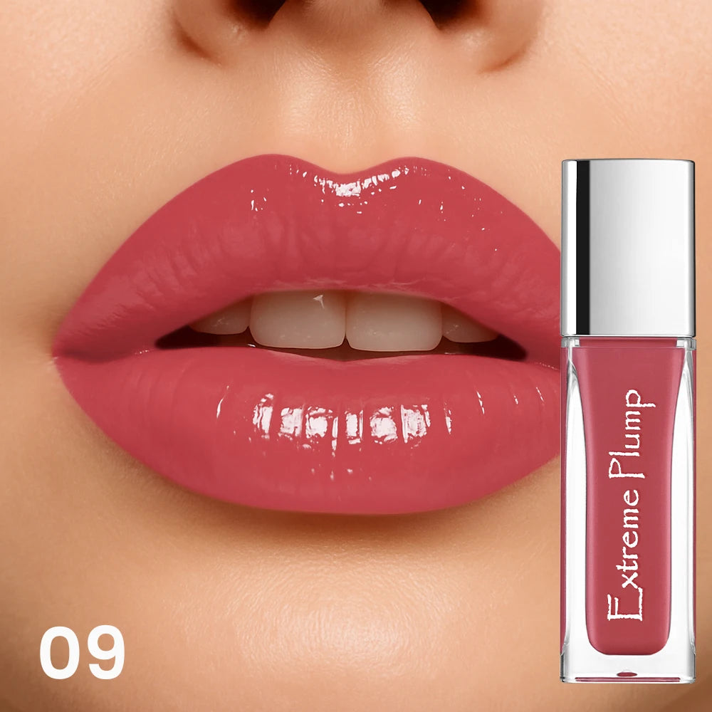 Water-Glow Mirror Lip Gloss, Long Lasting Moisturizing Hydrating Lip Makeup, Waterproof Sweat-Proof Gloss Gift for Women