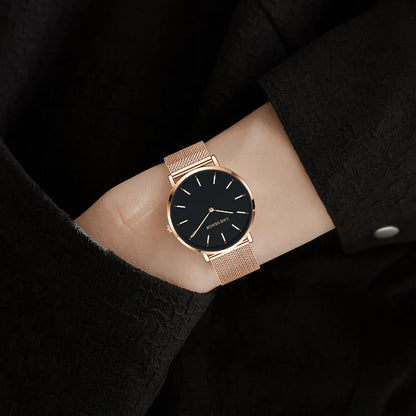Reloj LIGE 2025 TOP Elegant Women's Watch Fashion Simple Ladies Watch Dress Gift Quartz Waterproof Watch for Women montre femme