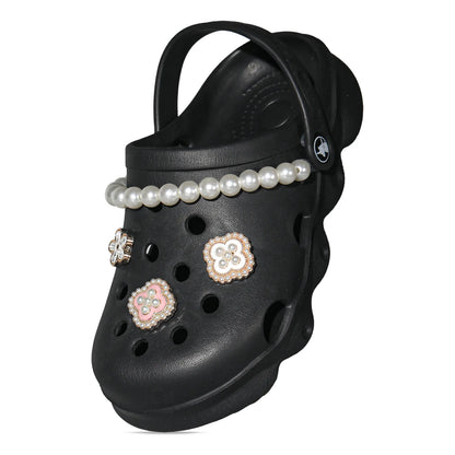 Kids' Glitter Clog, Lightweight EVA Garden Shoes, Waterproof Non-Slip Sandals, Comfortable Slip-On Shoes for Indoor Outdoor 1214