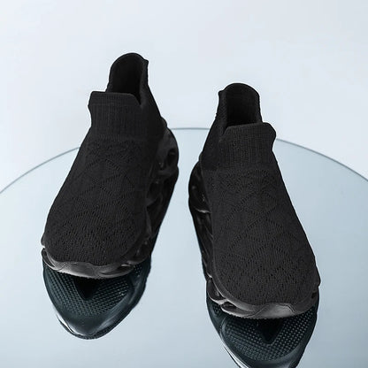 Children Sneaker Boys Sock Shoes Fashion Knit Spring Breathable Lightweight Running Sports Shoes Boy Slip on Casual Sneaker