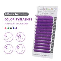 GLAMLASH L+/LC/LD/LU(M)/N Curl 7~15mm MIX 16rows/Case Mink Eyelash Extension Individual Lashes Soft False Eyelashes