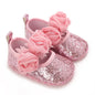 Baby Learning Walk Shoes, Elegant 3D Flower Infant Crib Shoes,Multi Style Soft Dress Footwear for Newborn Baby Girls 0-18Months
