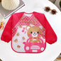 Baby Smock Bibs Waterproof Long-sleeved Eating Feeding Art Apron Newborn Toddler Burp Cloths Fit 0-3 Years Dropshipping