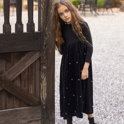 Ali Plus 2026 AW Velvet Collection Family Matching Clothing Children Long Sleeve Top Girl Dress Baby Footie High Quality Clothes