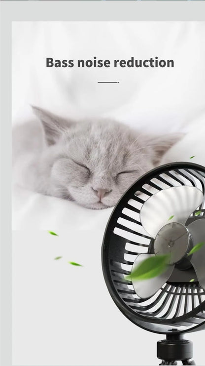 Fan for Cart Stroller Fan Portable Outdoor Fan Clip On for Baby 500mAh USB Rechargeable Handheld Electric Fan for Home 3 Speeds