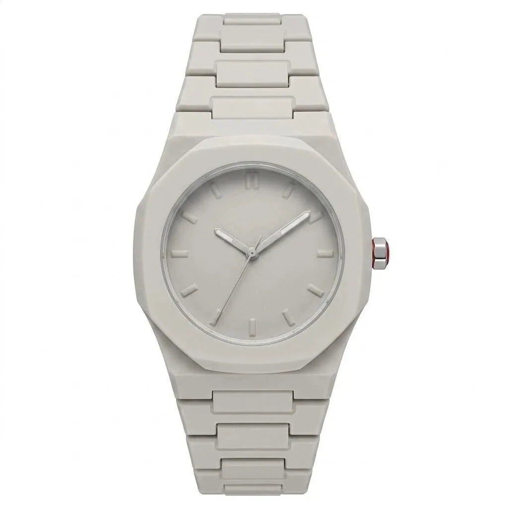 Rebirth Octagonal Comic-Style Watch, Two-Dimensional Line Art Quartz Watch, Simple Unisex Waterproof Watch for Both Men and Women