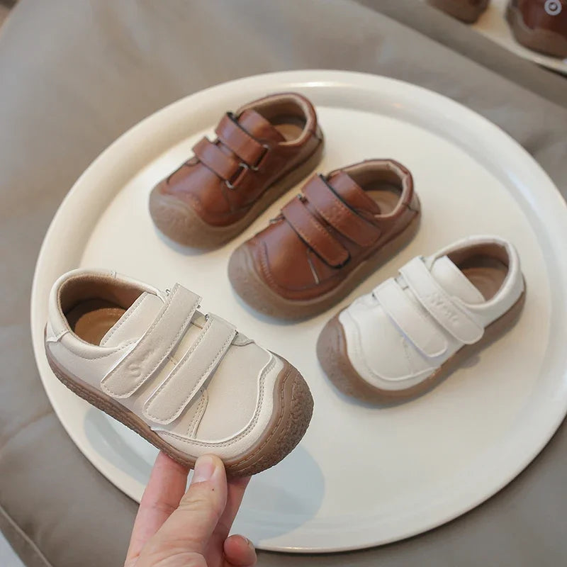 Spring Autumn Baby Girls Boys Casual Shoes Children Sneakers Soft Soled Anti Slip Infant First Walkers Shoes Kids Leather Shoes