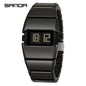 SANDA 9504 Retro Electronic Watch 5ATM Waterproof Night Light Display Snooze Alarm Clock Stopwatch Men's and Women's Watches2026