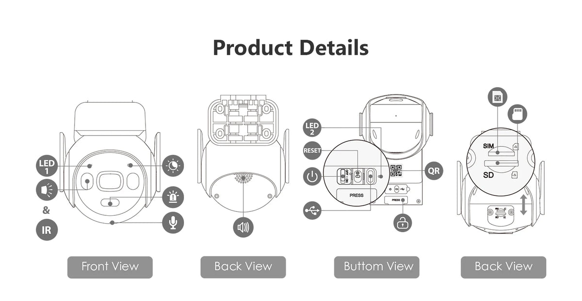 IMOU AOV KIT Camera 3K Wifi Or 4G Security outdoor Camera Smart PIR Detection Battery/Solar Powered IP Camera Two-way Talk