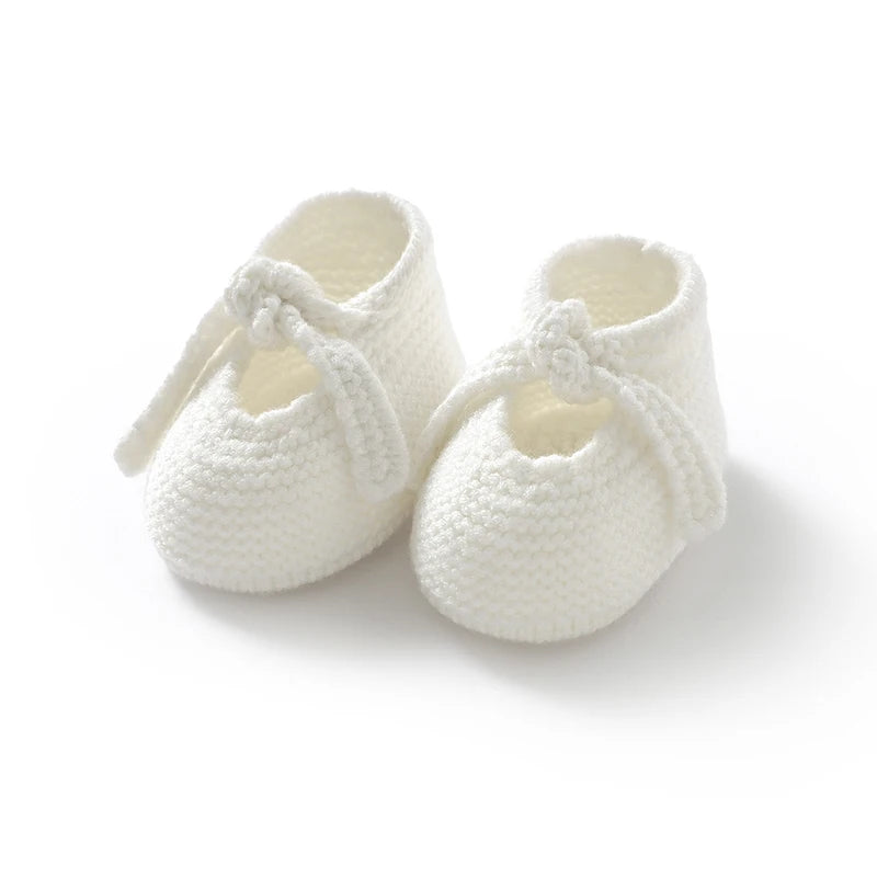 Newborn Baby Shoes Knitted Toddler Children First Bed Boots 0-18M Clothing Accessories Infant Boy Girl Footwear Fashion Shallow
