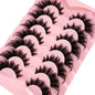 NEW 7pairs 8D Mink Lashes Natural Short False Eyelashes Mink Eyelashes 3D Mink Lashes Wispy HandMade Full Strip Lashes  Makeup