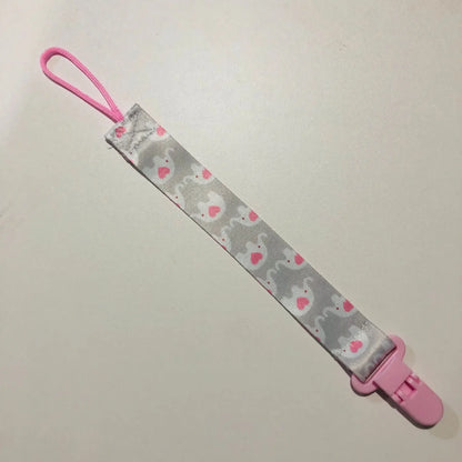 Cartoon Fixed Button Baby Pacifier Clip Chain Ribbon Dummy Soother Holder Chain Anti-drop Buckle Strap for Pacifier Baby Feeding