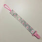 Cartoon Fixed Button Baby Pacifier Clip Chain Ribbon Dummy Soother Holder Chain Anti-drop Buckle Strap for Pacifier Baby Feeding