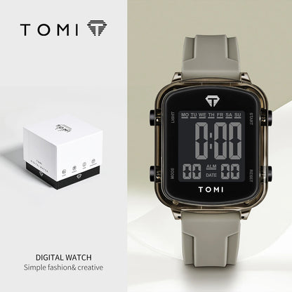 TOMIFashionable new electronic watches; Trendy couple watches; Same style for men and women; Wrist watches in gift boxes.