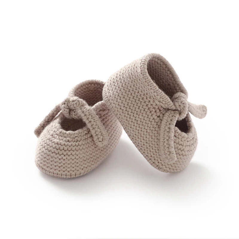 Newborn Baby Shoes Knitted Toddler Children First Bed Boots 0-18M Clothing Accessories Infant Boy Girl Footwear Fashion Shallow