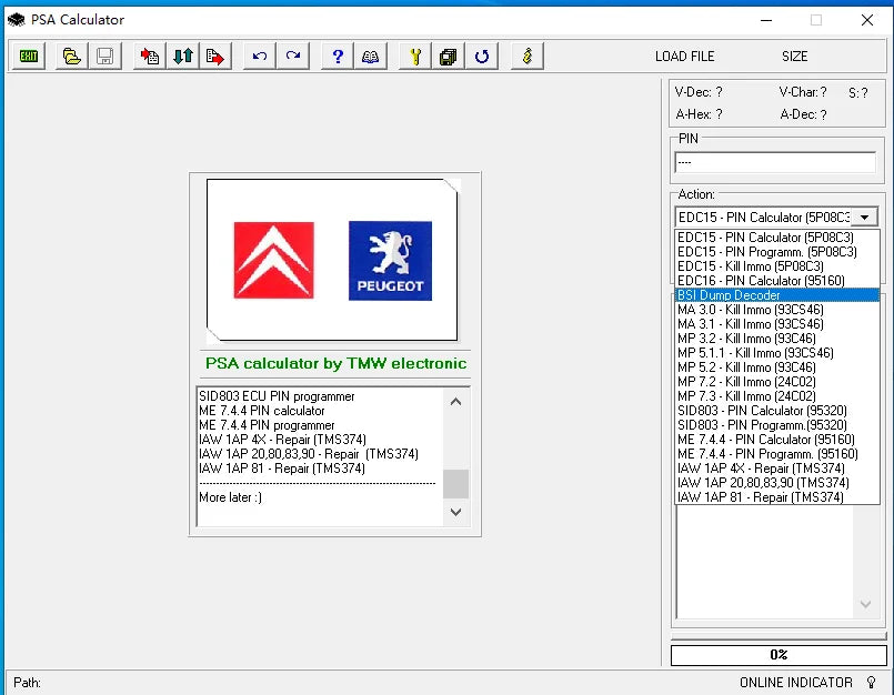 for PSA Software V16.04.07 and for PSA PIN Calculator software and for PSA ENGINE ECU ENCODE Software for Citroen for Peugeot
