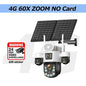20MP AOV Solar Outdoor Surveillance Camera 4G SIM 7/24 Hours Recording 60X Optical Zoom Auto Track 31200mah Security PTZ Cameras