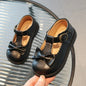 Girls Oxfords 2024 Spring Autumn Children Leather Shoes Girls Cute Sweet T-strap Shoes Toddler Girl Shoes School Performance