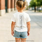 Personalized Kids T‑Shirts Front Back Print Customized Girl Short Sleeve T‑shirt Custom Photo Text Logo Tee For Girls Casual Tee