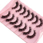 NEW 7pairs 8D Mink Lashes Natural Short False Eyelashes Mink Eyelashes 3D Mink Lashes Wispy HandMade Full Strip Lashes  Makeup