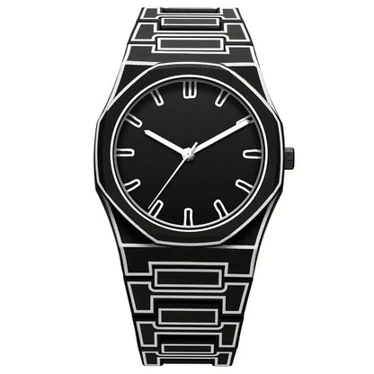 2026 New Quartz Watch with Silicone Material and Comic Design, Featuring Classic Anime Lines, a Men's Sports Watch