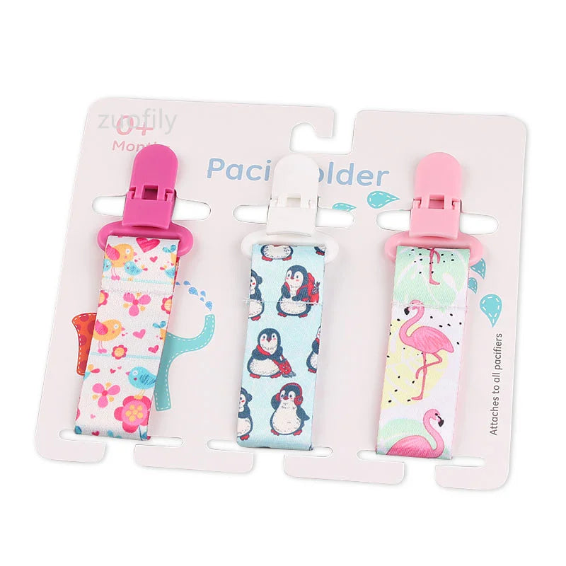 3 Pcs/Set Baby Pacifier Clips Pacifier Chain Dummy Clip Nipple Holder For Nipples Children Pacifier Clip Soother Holder Attache