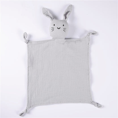 Muslin Security Blanket New Born Soothe Appease Towel 100% Organic Cotton Cat Bunny Rabbit Toy Ins Baby Comforter Lovely