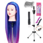 Long Hair Styling head For Hairstyle ProfessionaTraining Head Kit Mannequin Head Styling ToPractice Hot Curl lron Straighten