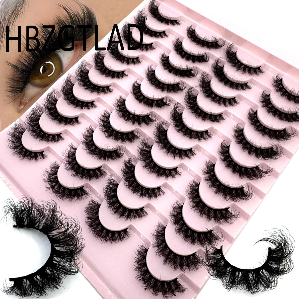 16 Pairs 3D Mink Lashes Natural False Eyelashes Dramatic Volume Fake Lashes Makeup Eyelash Extension Silk Eyelashes