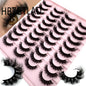 16 Pairs 3D Mink Lashes Natural False Eyelashes Dramatic Volume Fake Lashes Makeup Eyelash Extension Silk Eyelashes
