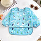 Baby Smock Bibs Waterproof Long-sleeved Eating Feeding Art Apron Newborn Toddler Burp Cloths Fit 0-3 Years Dropshipping