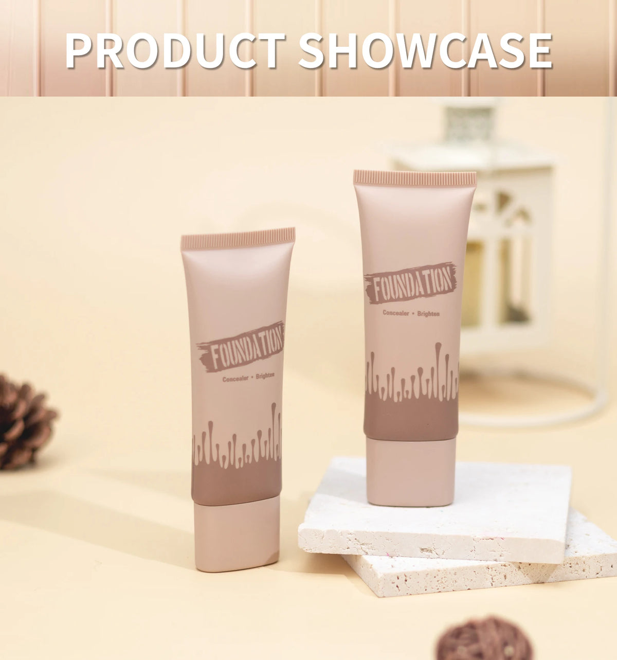 Full Coverage Foundation, Matte Finish Oil-control Liquid Foundation, Covering Blemishes And Dark Spot, Concealer Cream