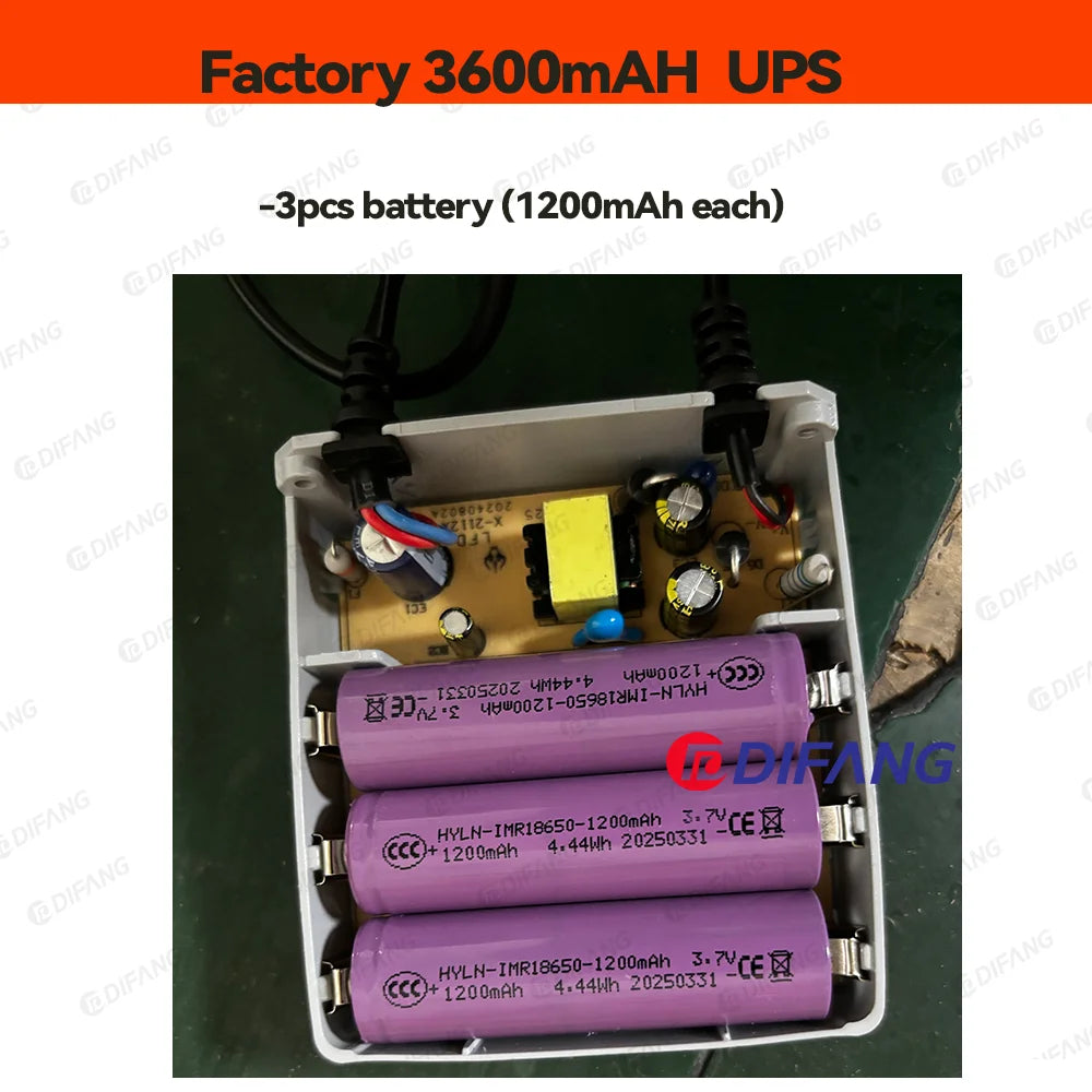DIFANG DC12V UPS Power Supply for WiFi Camera Outdoor Battery Backup Power Adapter 7500mAh Battery Emergency Power