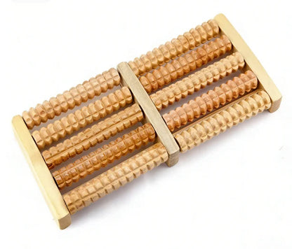 1pcs Wooden Foot Massager Roller Reflexology for Stress Fitness Health Care Feet Massager Colorful Massage Roller Pain Relief