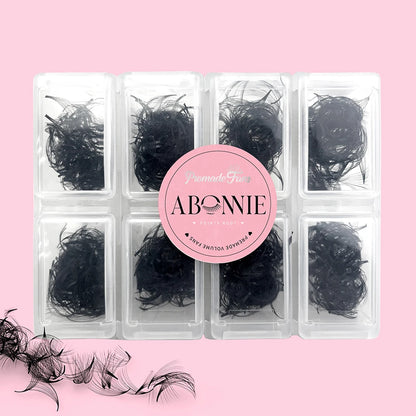 ABONNIE 500 Fans Loose Fan 6D-20D Pointy Base Premade Fans Sharp Thin Slim Medium Stem Volume Russian Eyelashes Extensions