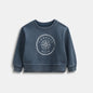 2026 Ali Plus new AW26 Compass Collection Dusty pink Muted blue washed denim oversized sweatshirt kids girl boy baby clothing
