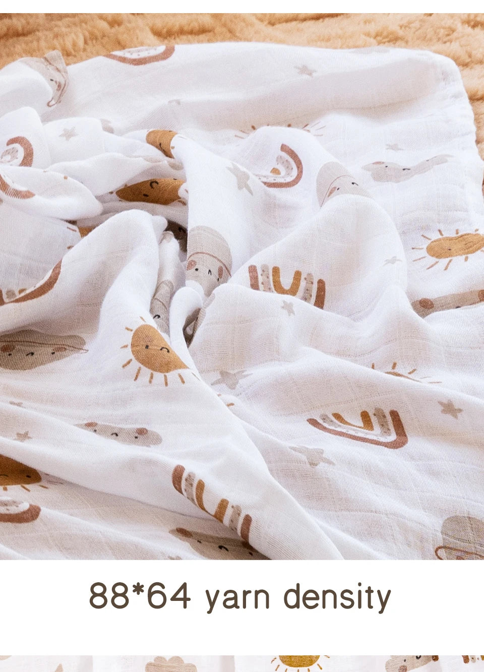 Kangobaby #My Soft Life# Solid Color Bamboo Cotton Baby Muslin Swaddle Blanket Newborn Bath Towel Infant Quilt Size 120x110cm