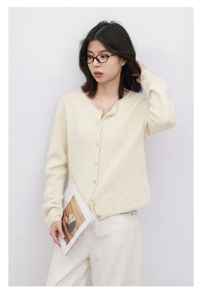 CHIC VEN New Women Knitted Cardigan Solid Long Sleeved Single-breasted Loose Casual Oversize Female Sweater Autumn Winter 2026