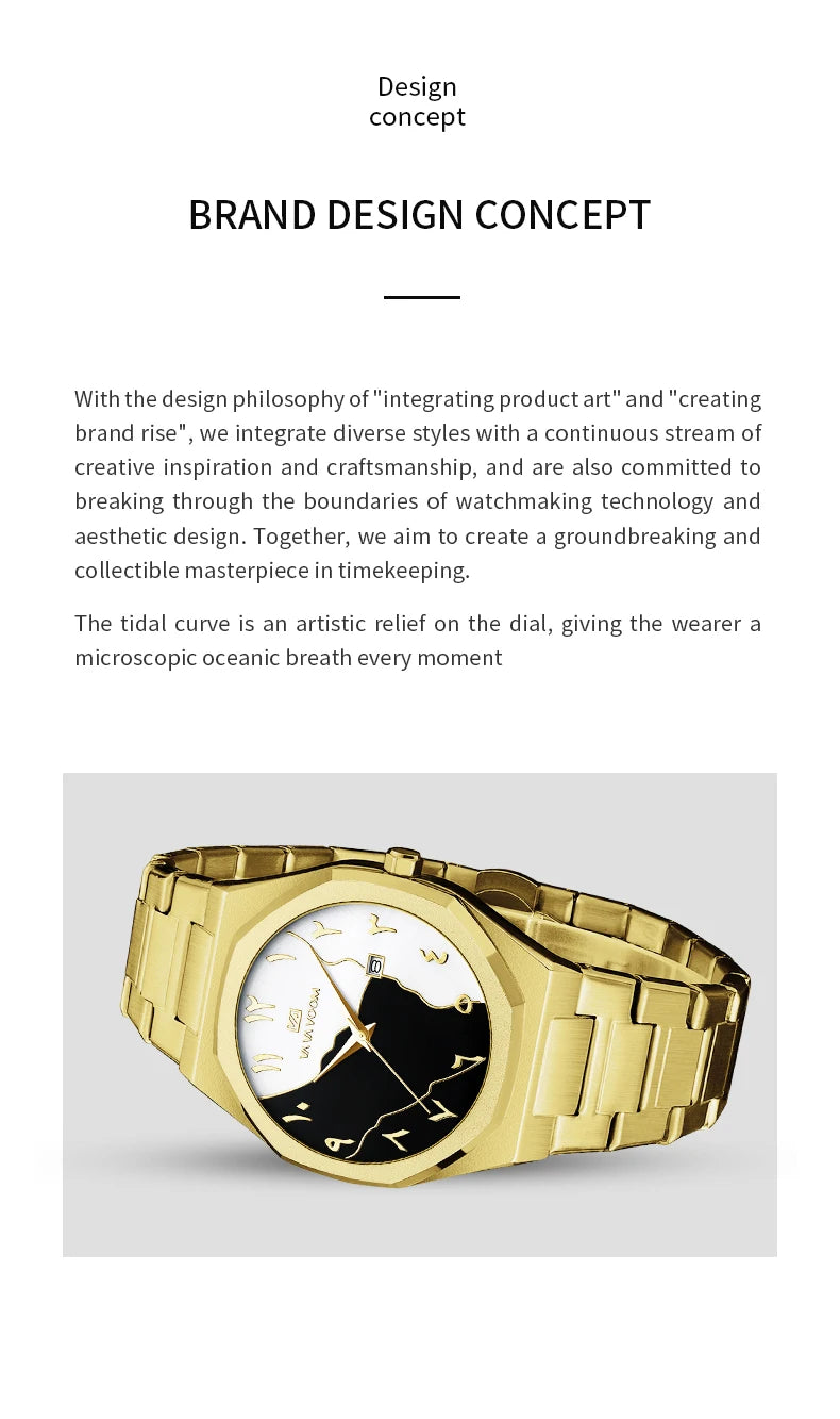 Top Brand Men Watch Marble Dial 42mm Arabic Scale Clock Silver Stainless Steel Quartz Movement Sports Business Wristatch for Men