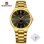 NAVIFORCE Trend Watch for Men Casual Date Display Waterproof Quartz Military Stainless Steel Strap Man Watches Relogio Masculino